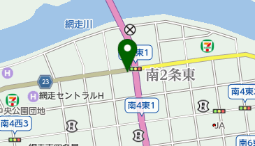 網走バス株式会社 整備工場の地図画像