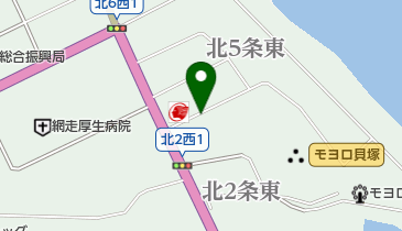 網走アポロ石油株式会社の地図画像