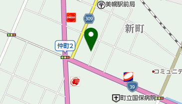 美幌町役場 常設老人クラブの地図画像