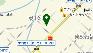 よしや衣料店の地図画像
