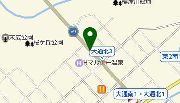 味のオーハシの地図画像