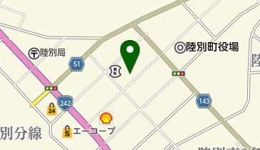 陸別町役場 水泳プールの地図画像