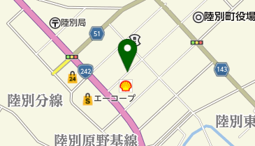 株式会社ホクレン商事りくべつ店の地図画像