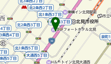 朝日生命保険相互会社北見営業所の地図画像