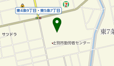 士別農業会館の地図画像