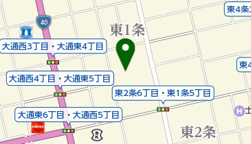 河野理容室の地図画像