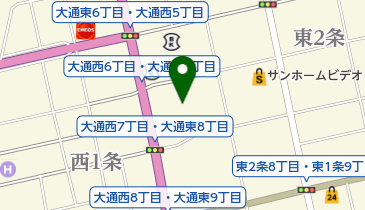 ふくし道産板前料理の地図画像