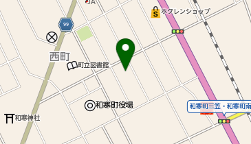 和寒町商工会の地図画像