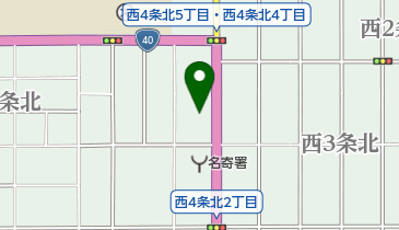 四条理容院の地図画像