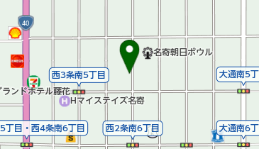 リボン美容室の地図画像