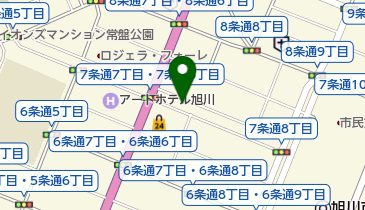 宗教法人幸福の科学旭川中央支部の地図画像