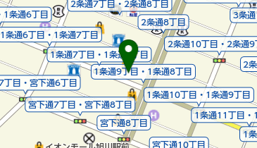 旭川市役所 市民生活部 市民生活課 消費生活センターの地図画像