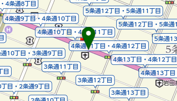 ビューティーエリア美容室フレームの地図画像