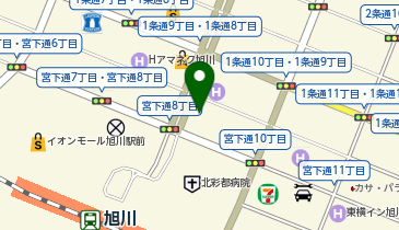 ホームメイド協会旭川教室の地図画像