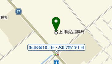 北海道教育庁上川教育局 公立幼稚園及び小中学校・特別支援学校の教育に関の地図画像