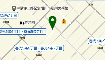 旭川市彫刻美術館の地図画像