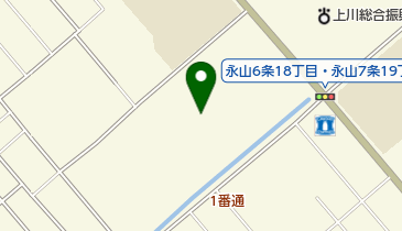 旭川市役所 土木部 公園みどり課 永山中央公園の地図画像