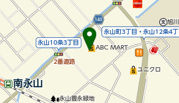 フイッシュランド永山店の地図画像