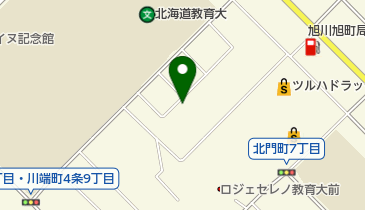 旭川市 北星公民館の地図画像