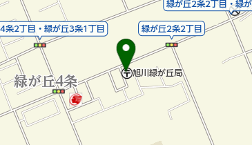 JAあさひかわ緑が丘店時計部の地図画像