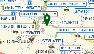 9Cホテル旭川の地図画像