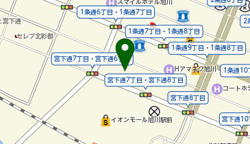 スローティー・ラテ旭川店の地図画像