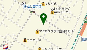 シュープラザ 盛岡みたけアクロスプラザ店の地図画像