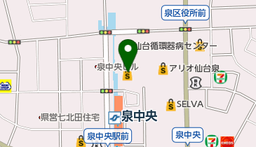 ニットソーイングクラブセルバテラス仙台泉店の地図画像