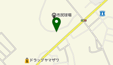 名取市十三塚公園管理棟の地図画像