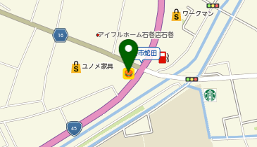 ピザハット石巻店の地図画像