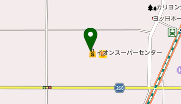 めん六やイオンスーパーセンター栗原志波姫店の地図画像