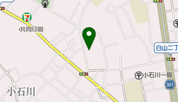 白山浴場の地図画像