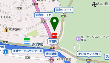 イワタニ水素ステーション芝公園の地図画像
