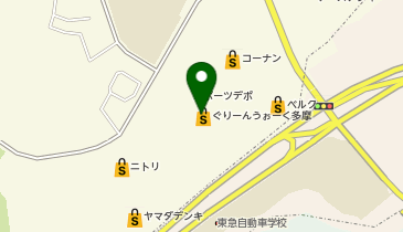 ペットプラザコーナンぐりーんうぉーく多摩店の地図画像