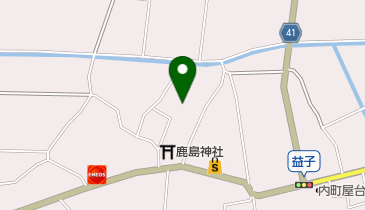 日本基督教団益子教会の地図画像