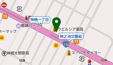 拳友会神栖支部の地図画像