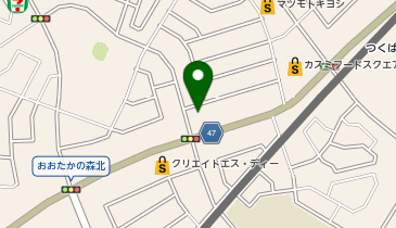 ピザハット流山おおたかの森店の地図画像