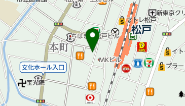 美容室TBK松戸店の地図画像