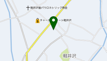 軽井沢革工房の地図画像