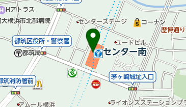 横浜センター南パスポート写真スタジオの地図画像