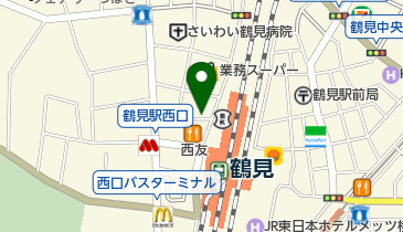 日本調剤鶴見西口薬局の地図画像
