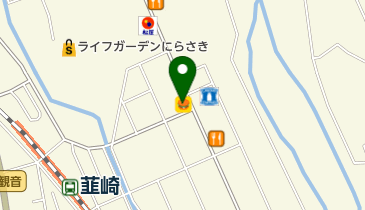 はっぴ商店韮崎店の地図画像