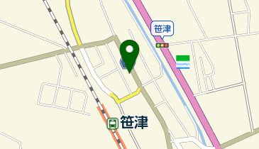笹津公民館の地図画像