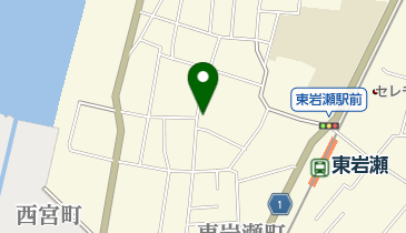 つりや東岩瀬の地図画像