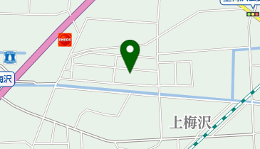 上梅沢公民館の地図画像