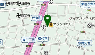 代官ロックサービスの地図画像