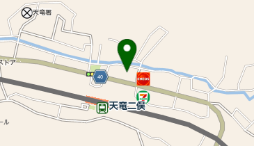 100えんハウスレモン二俣店の地図画像
