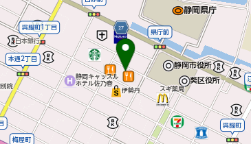 札の辻クロスホールの地図画像