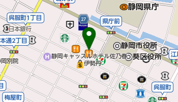 ブライダルハウスチュチュ静岡の地図画像