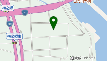 日光川水閘門の地図画像